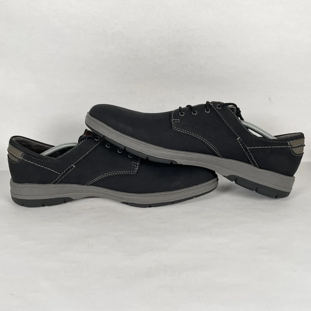 Earth Origins Winstead Oxford Shoes Mens Size 12 M Black Synthetic Lace Up Dress